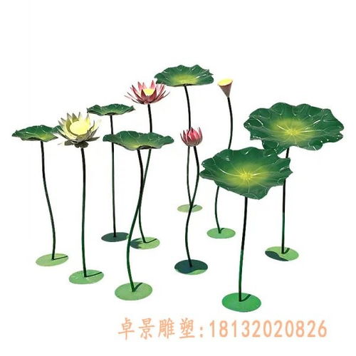 匠心獨韻 池塘荷花玻璃鋼雕塑的藝術魅力與黑龍江呋喃樹脂荷花雕塑訂制解析